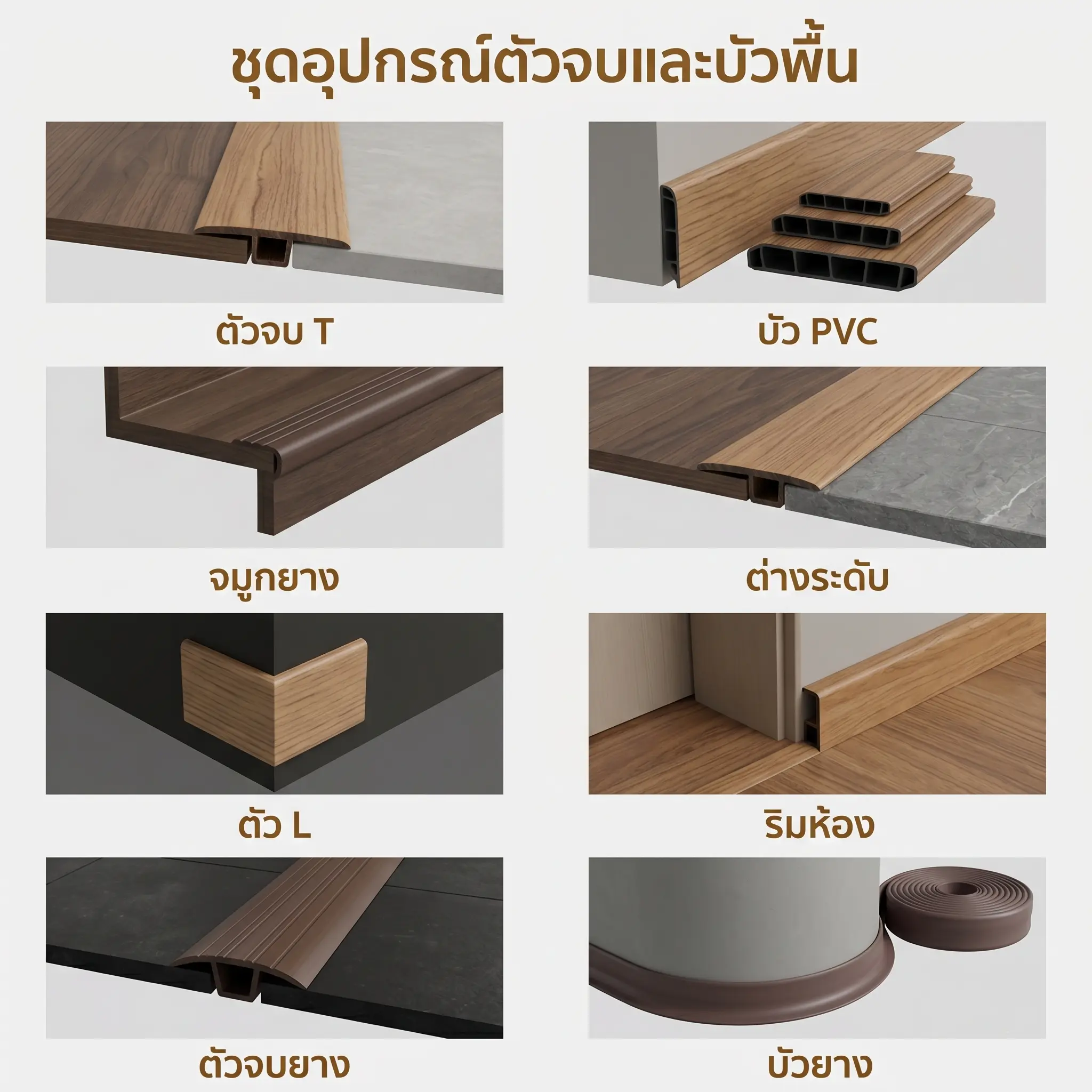 การติดตั้งบัวเชิงผนัง