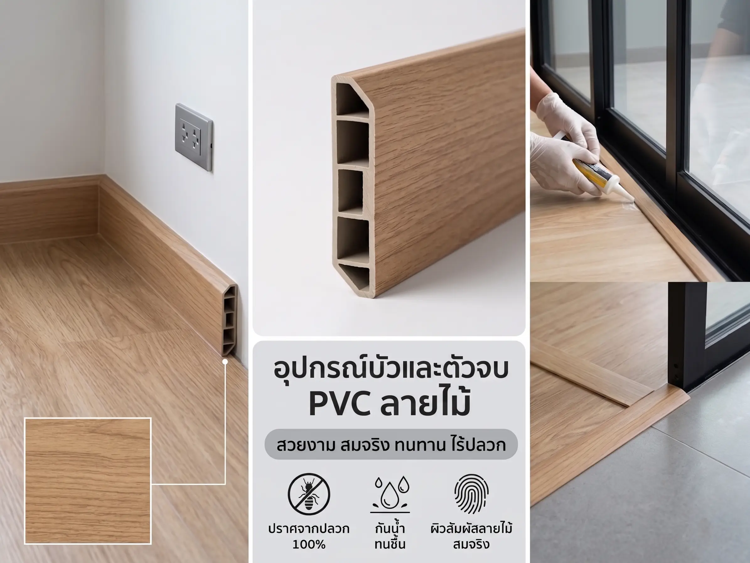 บัวและตัวจบ PVC